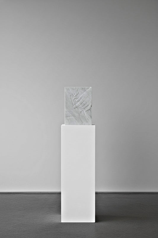 Cavity - Marble Sculpture by Sif Itona Westerberg