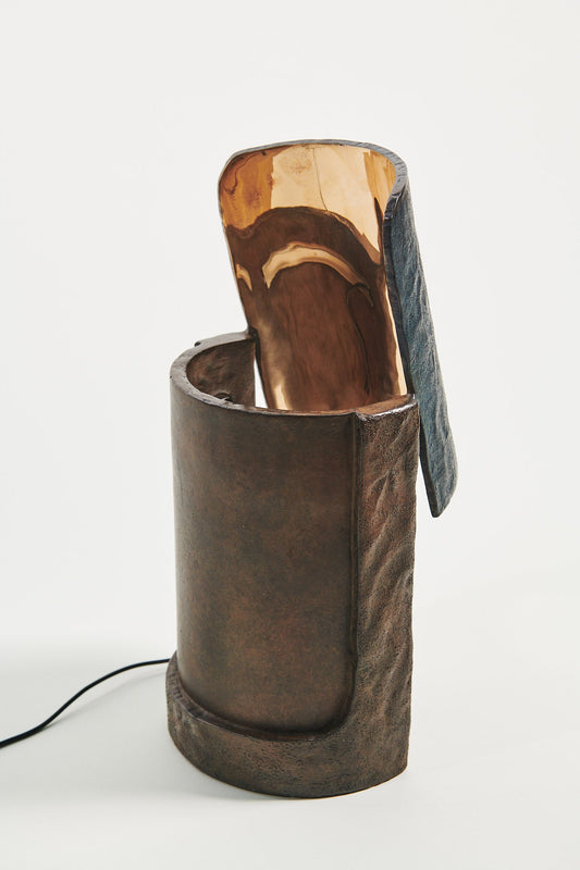 Fossil Table Lamp - Bronze Table Lamp by Onno Adriaanse