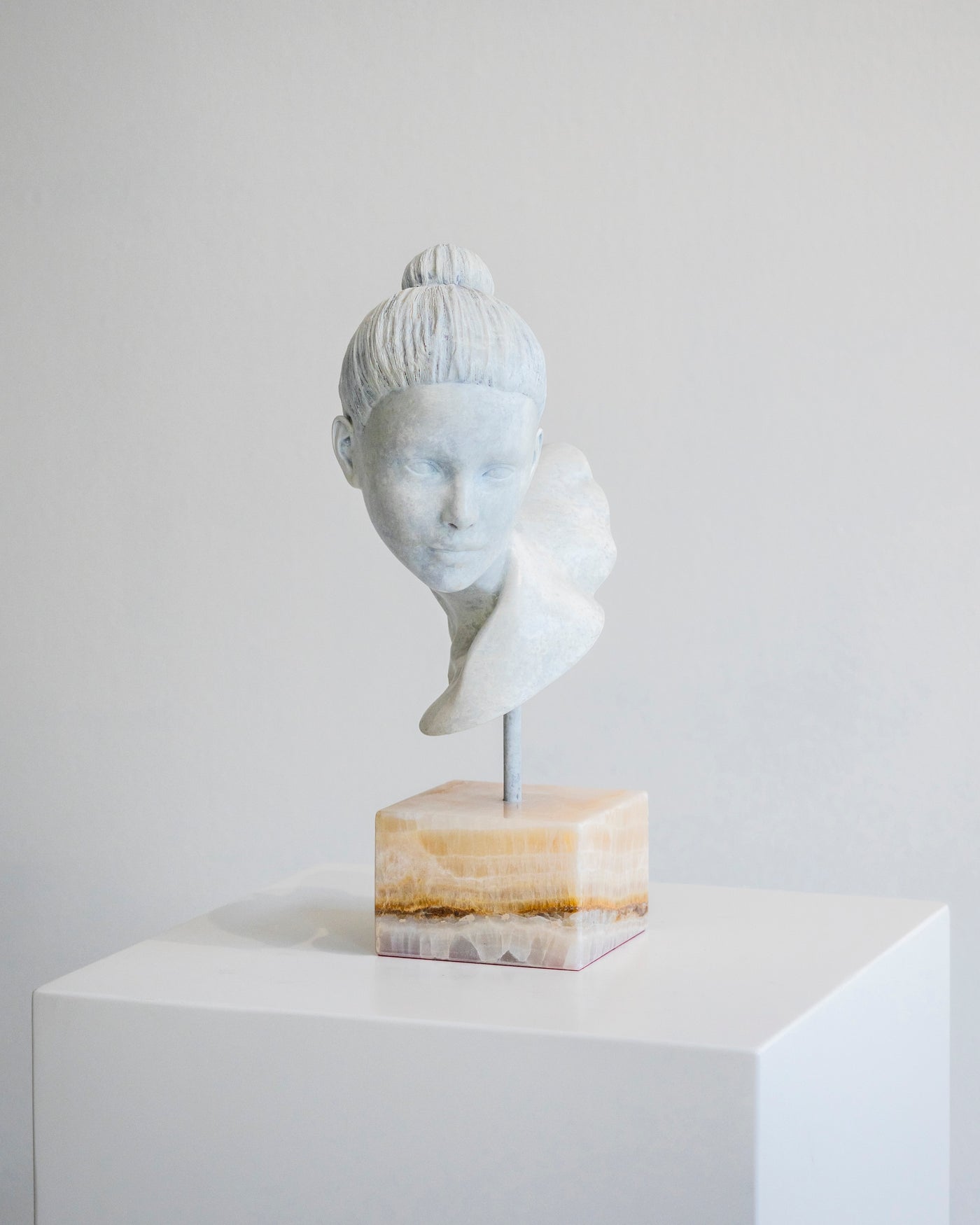 The Cast Soft Gaze - Bronze Sculpture by Ditte Ejlerskov
