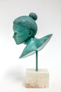 The Cast Soft Gaze - Bronze Sculpture by Ditte Ejlerskov