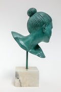 The Cast Soft Gaze - Bronze Sculpture by Ditte Ejlerskov