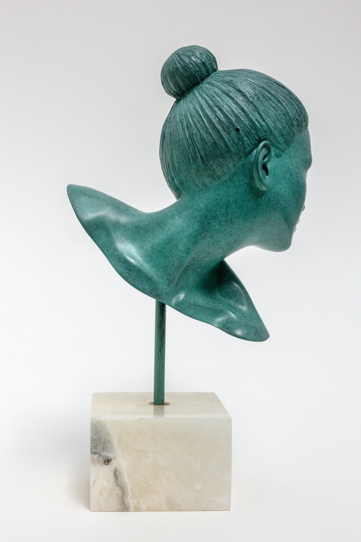 The Cast Soft Gaze - Bronze Sculpture by Ditte Ejlerskov