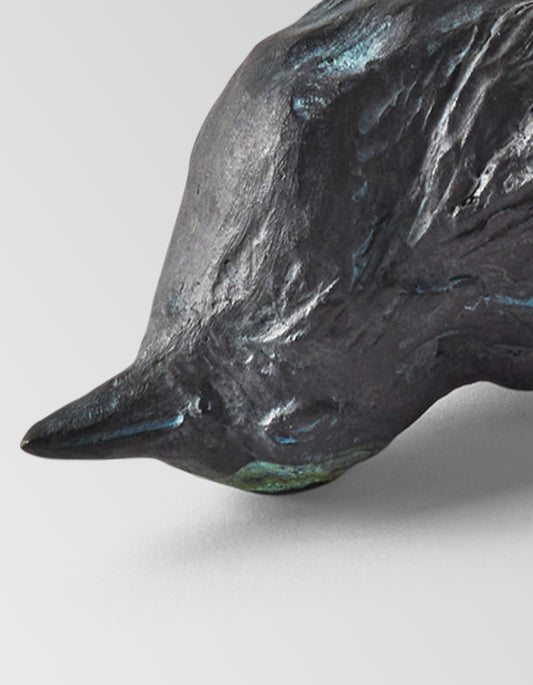 Dead Bird - Bronze Sculpture by Rose Eken
