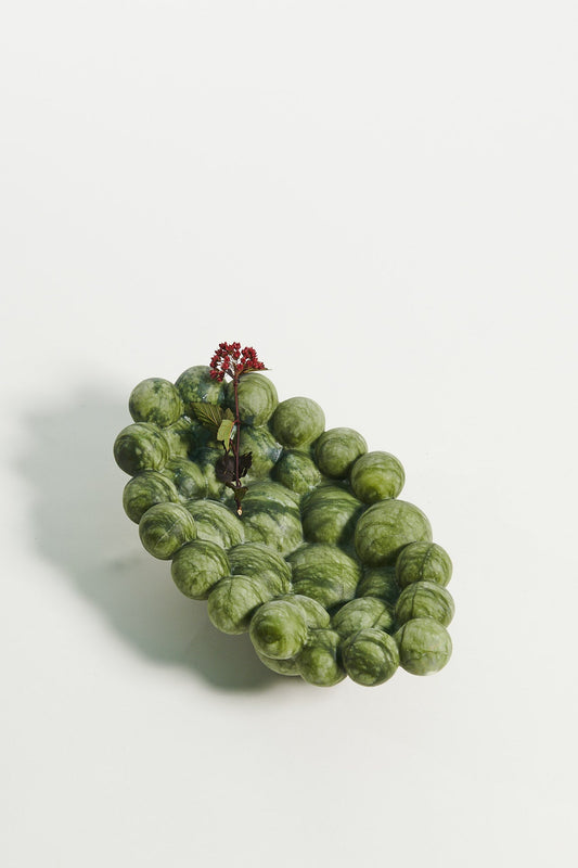 Collecta Verde - Marble Sculpture by Louise Roe