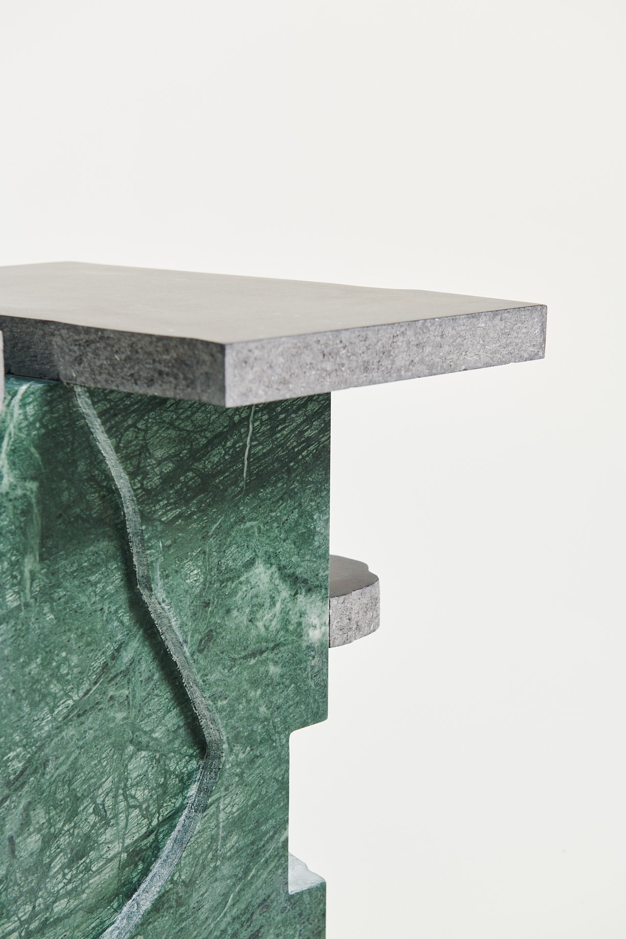 Fossil Side Table - Marble Table by Onno Adriaanse