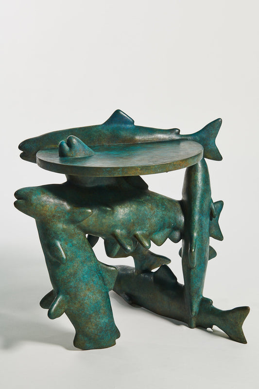 Meld Fishies - Bronze Sculpture by Laurids Gallée