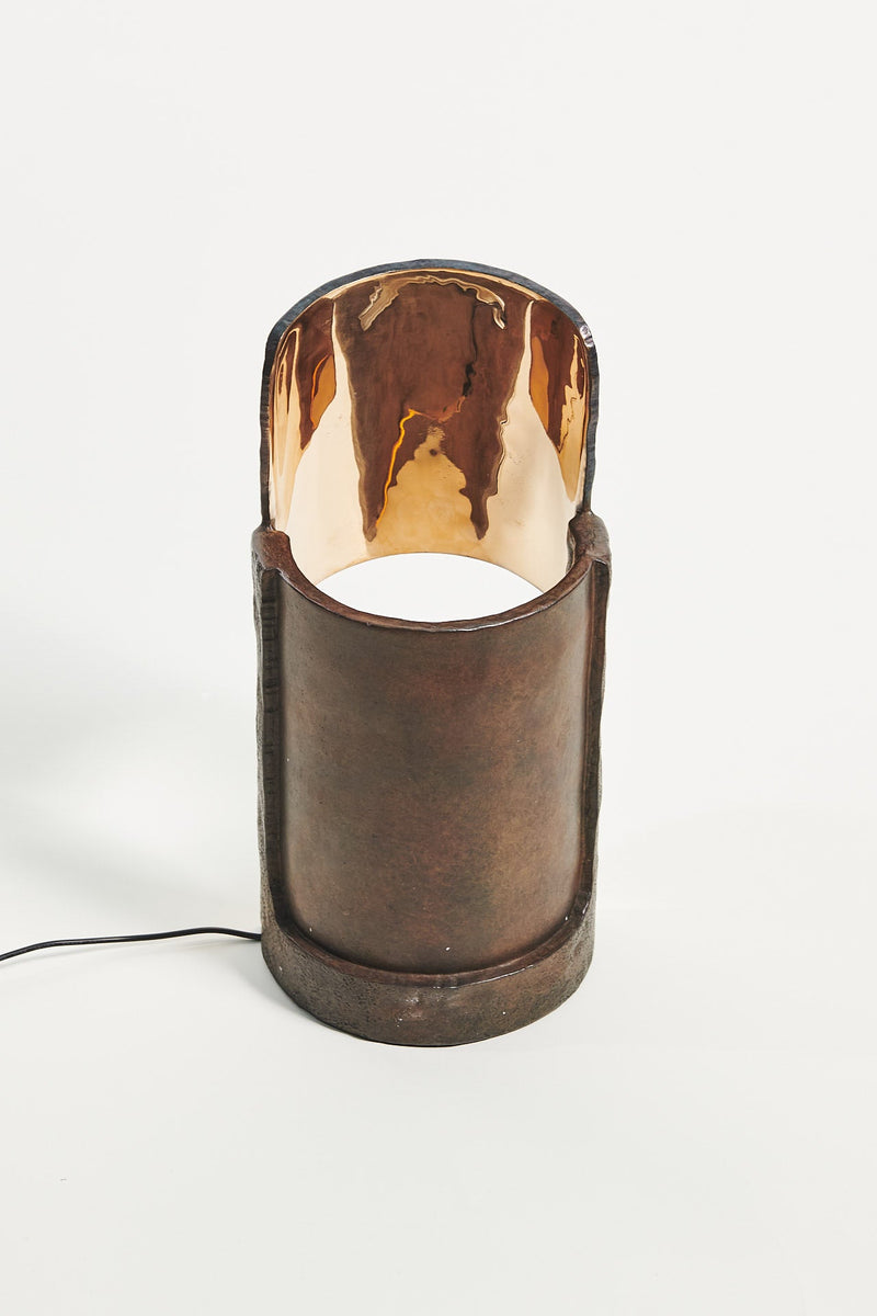 Fossil Table Lamp - Bronze Table Lamp by Onno Adriaanse