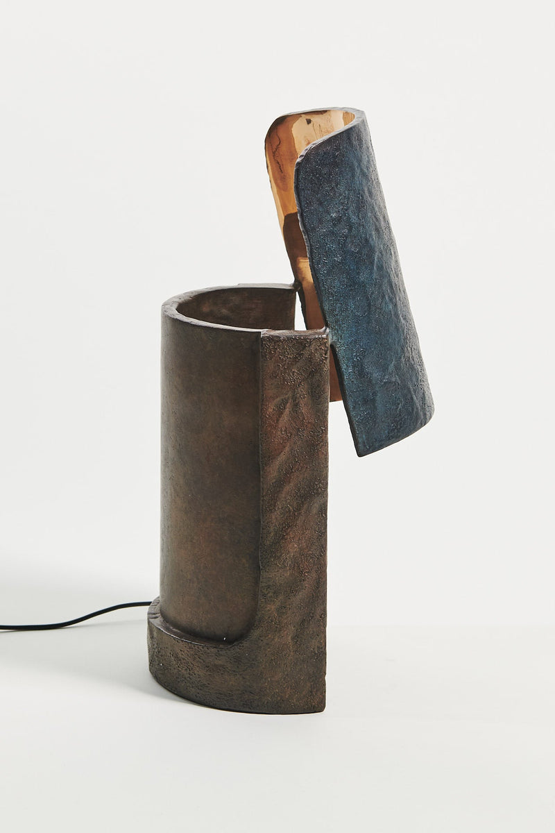 Fossil Table Lamp - Bronze Table Lamp by Onno Adriaanse