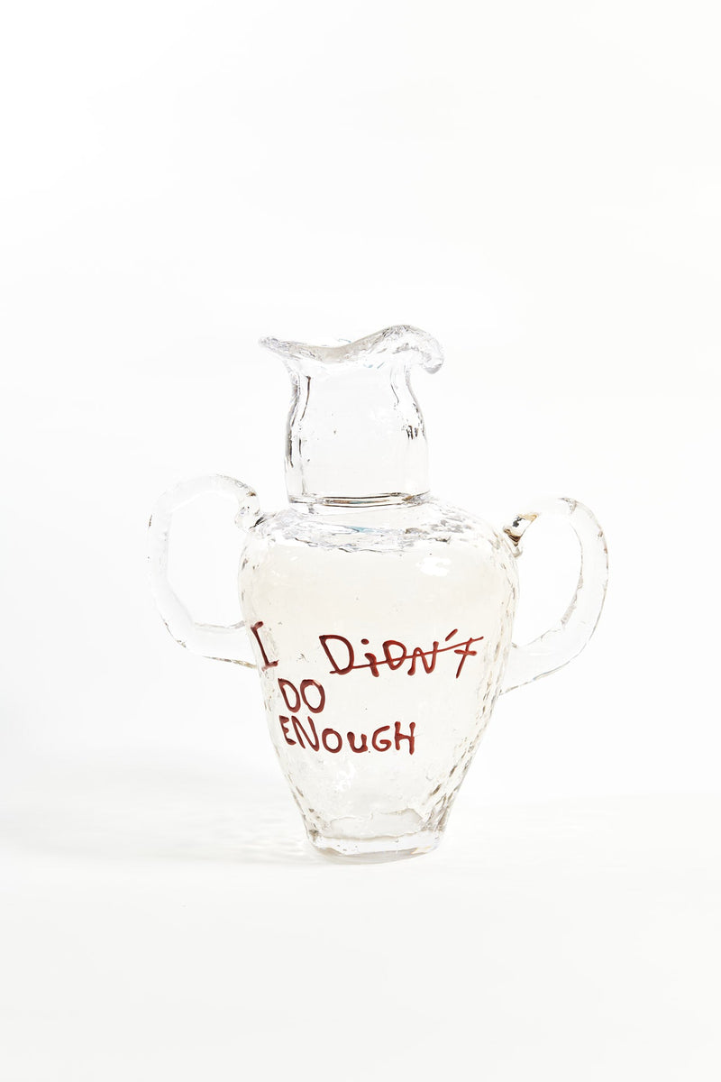 I Didn’t Do Enough II - Glass Sculpture by Willem van Hooff