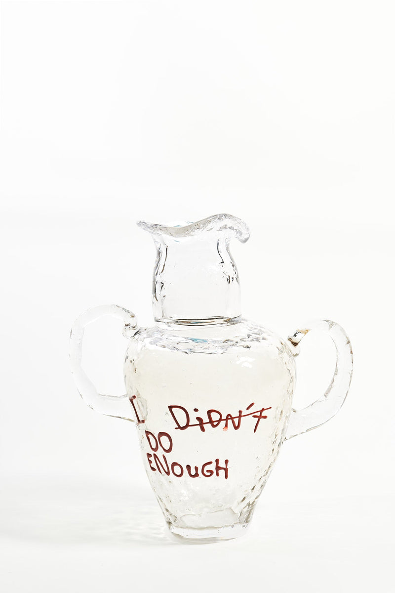 I Didn’t Do Enough II - Glass Sculpture by Willem van Hooff