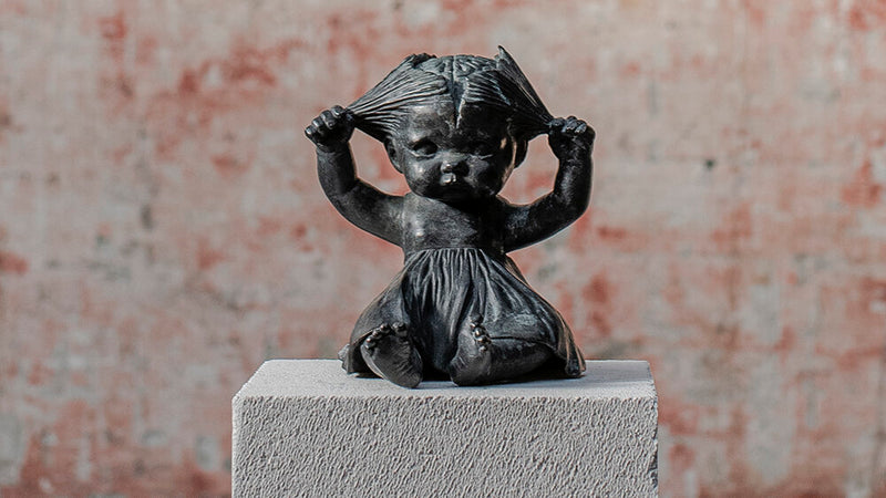 Head Space - Bronze Sculpture by Maria Rubinke