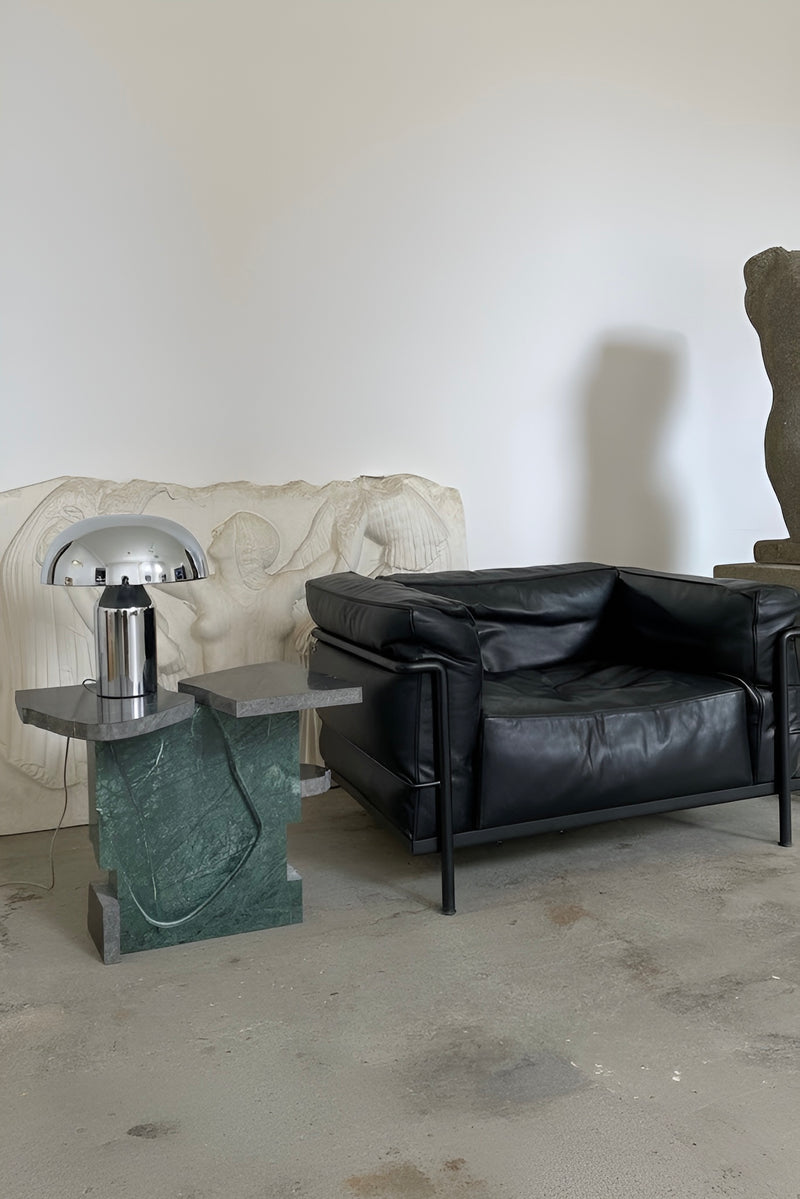 Fossil Side Table - Marble Table by Onno Adriaanse