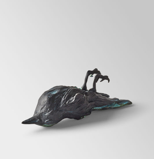 Dead Bird - Bronze Sculpture by Rose Eken