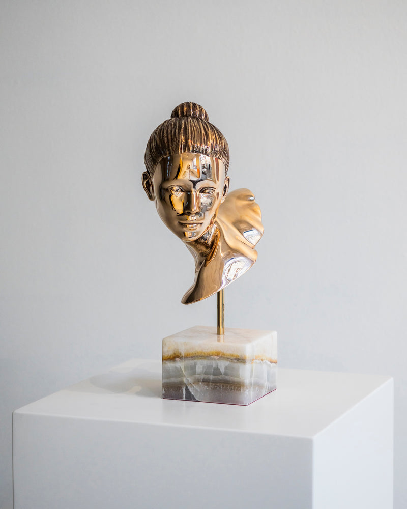 The Cast Soft Gaze - Bronze Sculpture by Ditte Ejlerskov