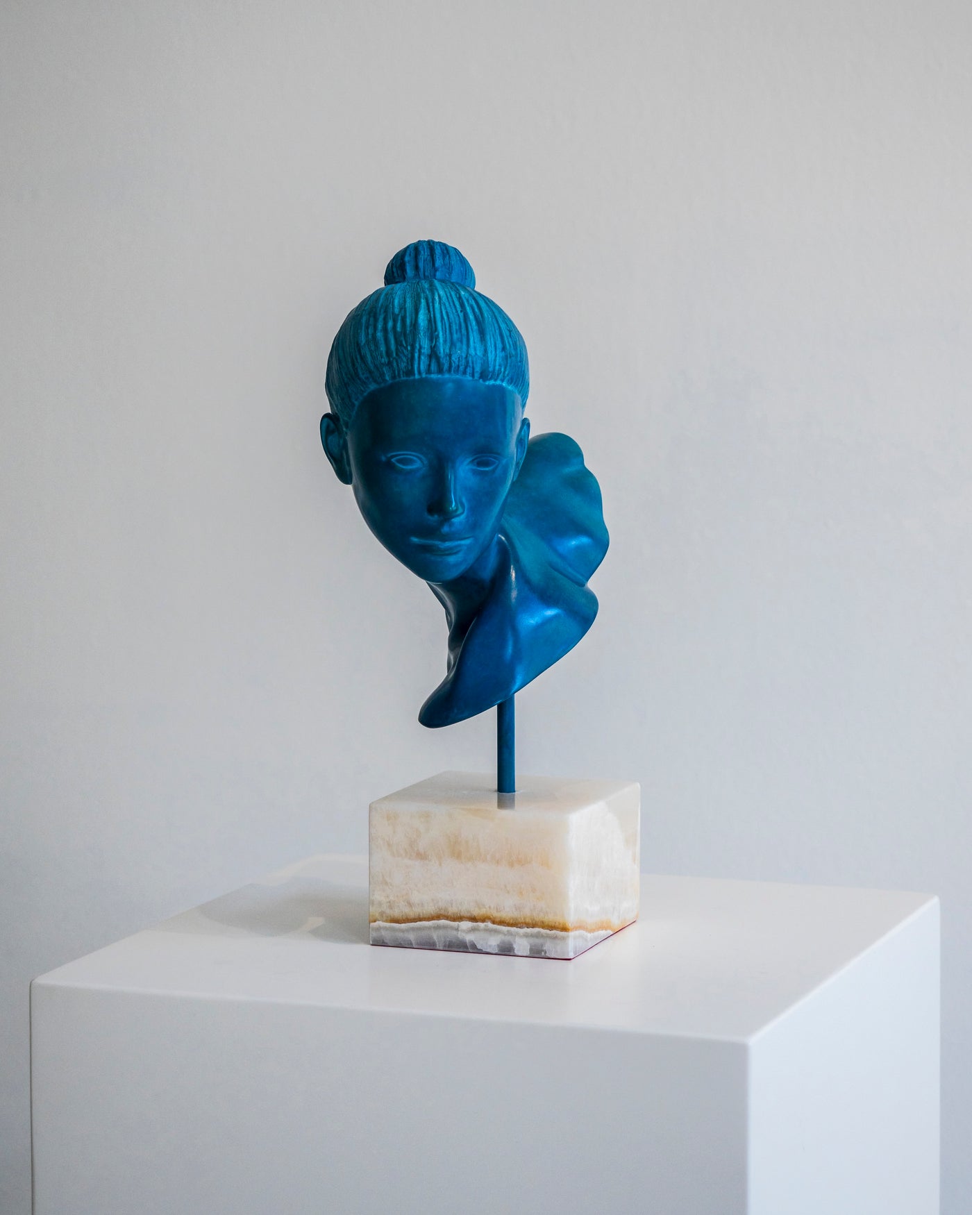 The Cast Soft Gaze - Bronze Sculpture by Ditte Ejlerskov