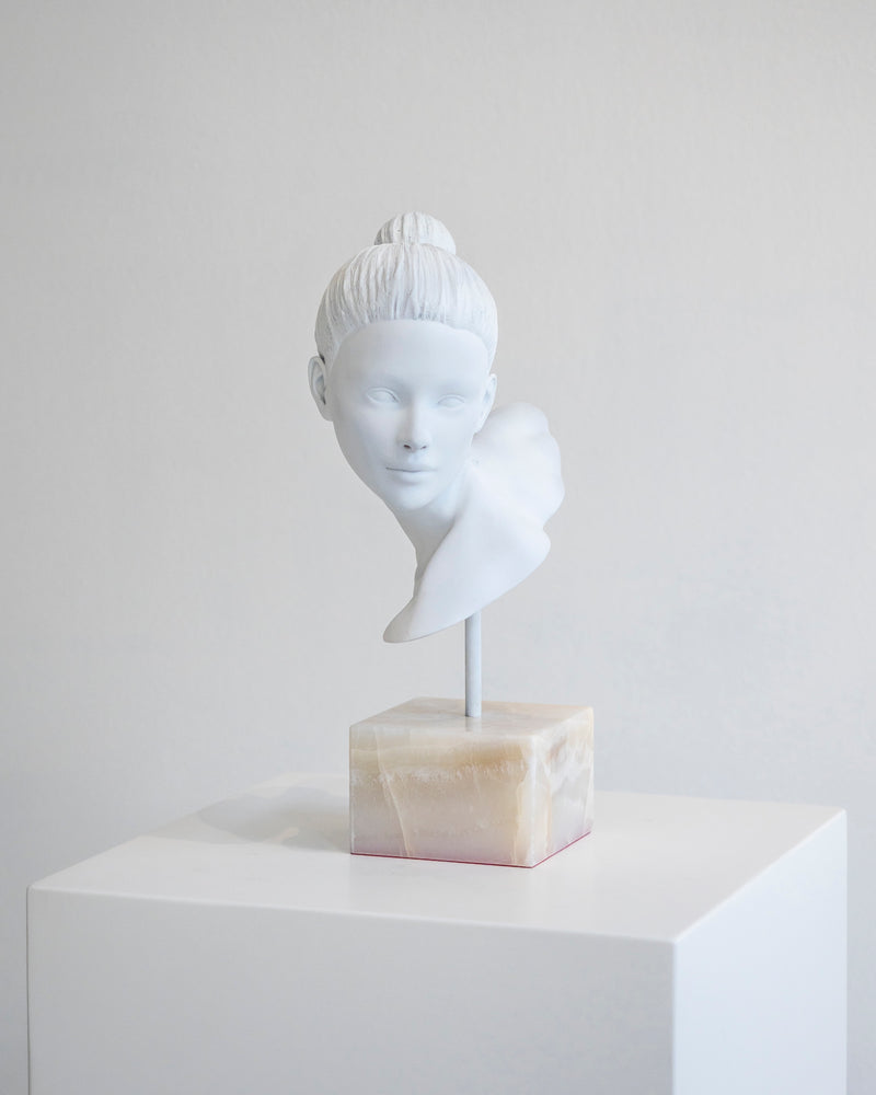 The Cast Soft Gaze - Bronze Sculpture by Ditte Ejlerskov