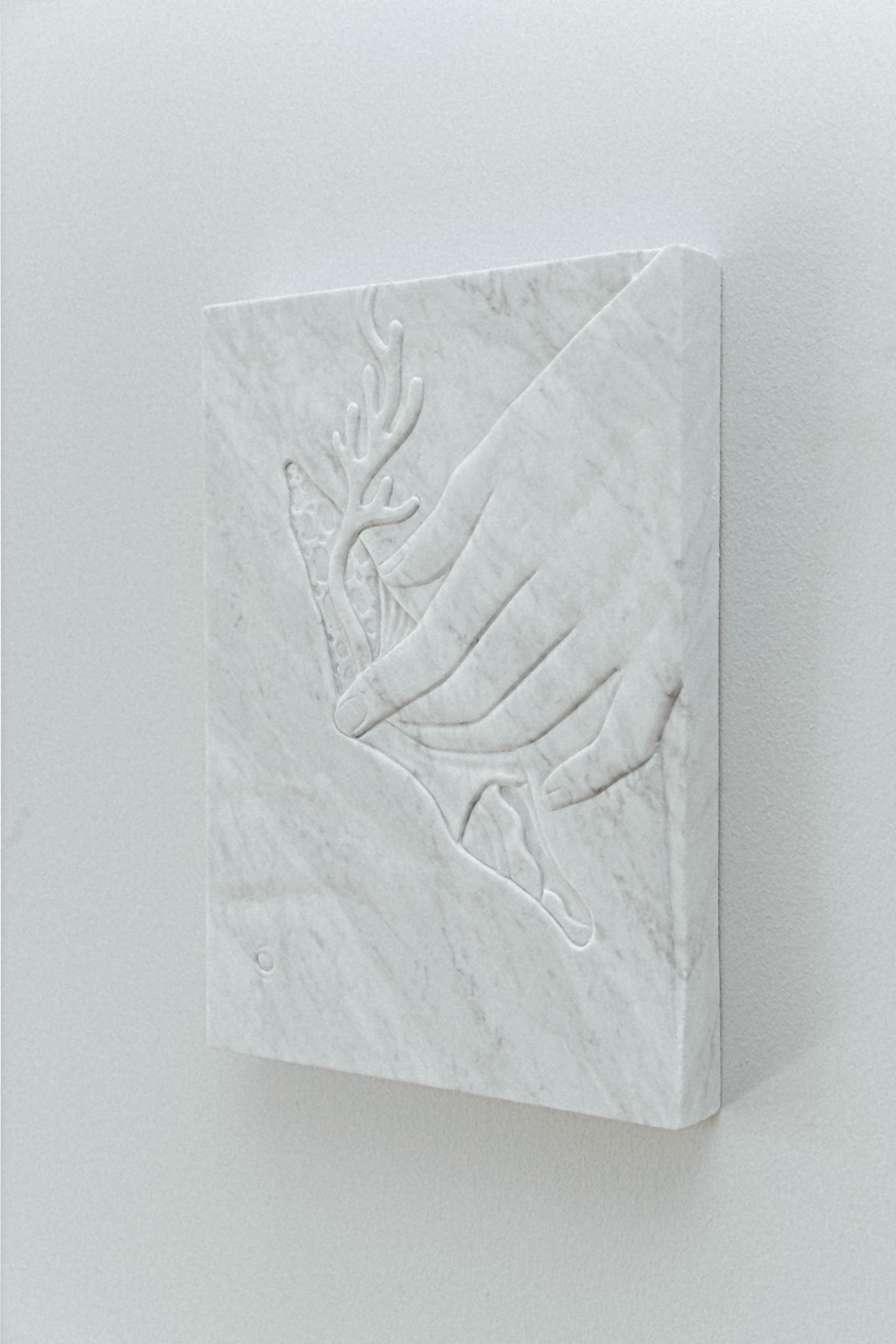 Cavity - Marble Sculpture by Sif Itona Westerberg