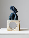 Confident by Bjørn Magnussen, blue patinated bronze